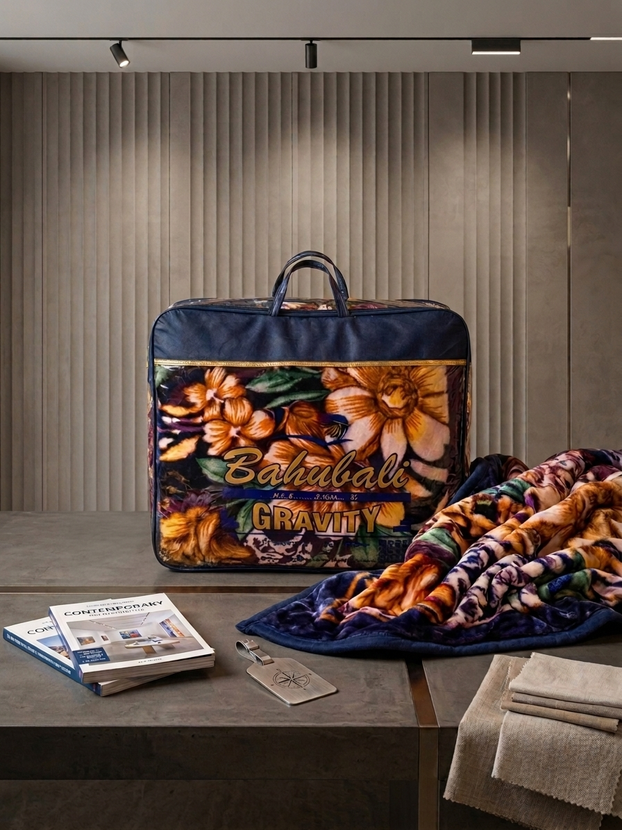 Bahubali Star-King mink blanket in a branded carry bag